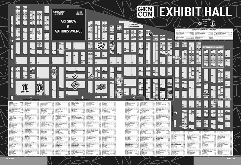 Gen Con 2019 Exhibit Hall Map Announced - IndyGaming